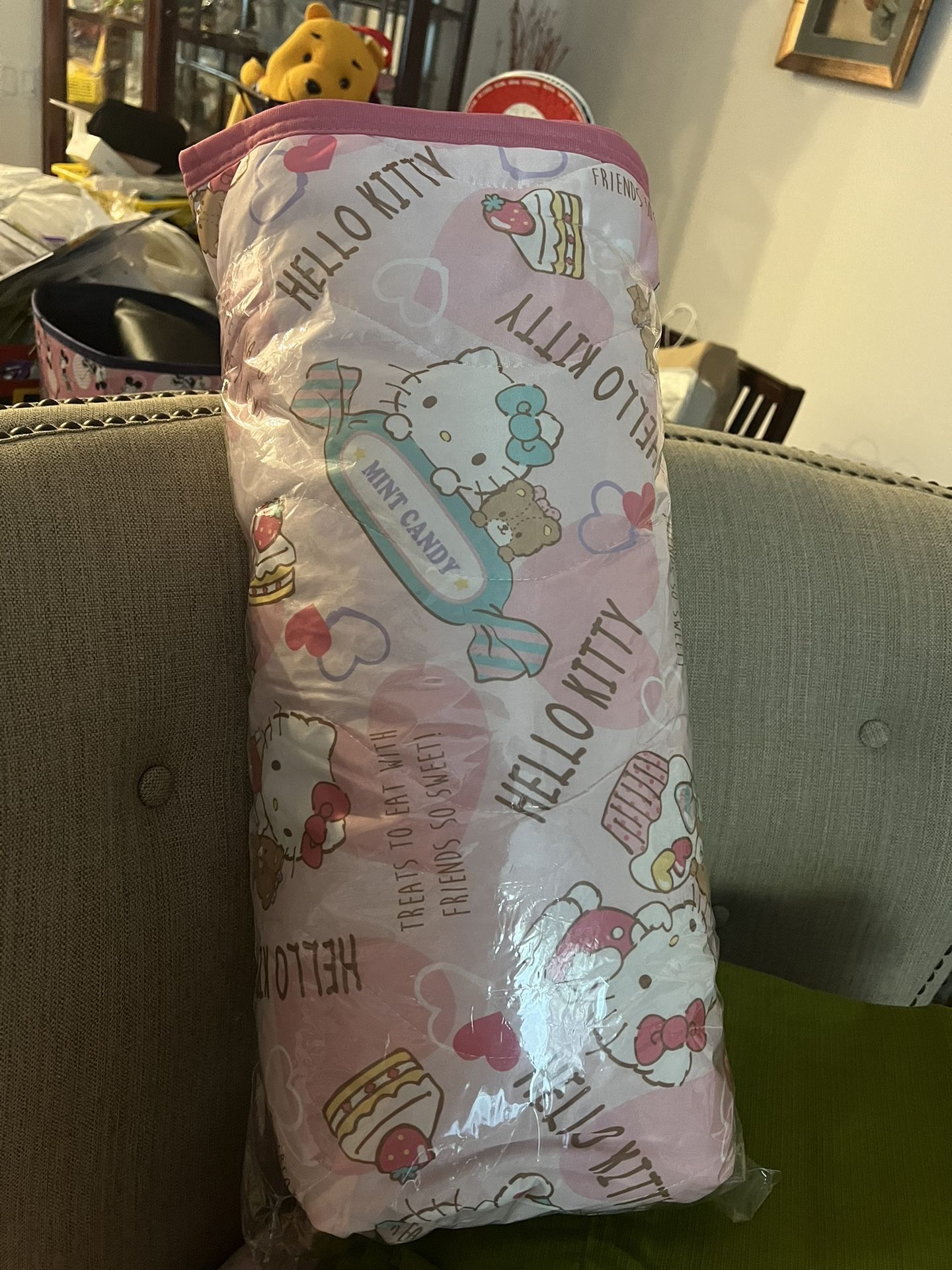 Hello Kitty Twin bed Liners And 2 Pillow Cases