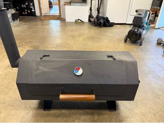 Smoker with fire axe accents