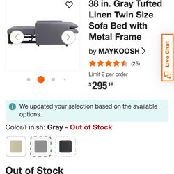 Maykoosh twin size sofa chair