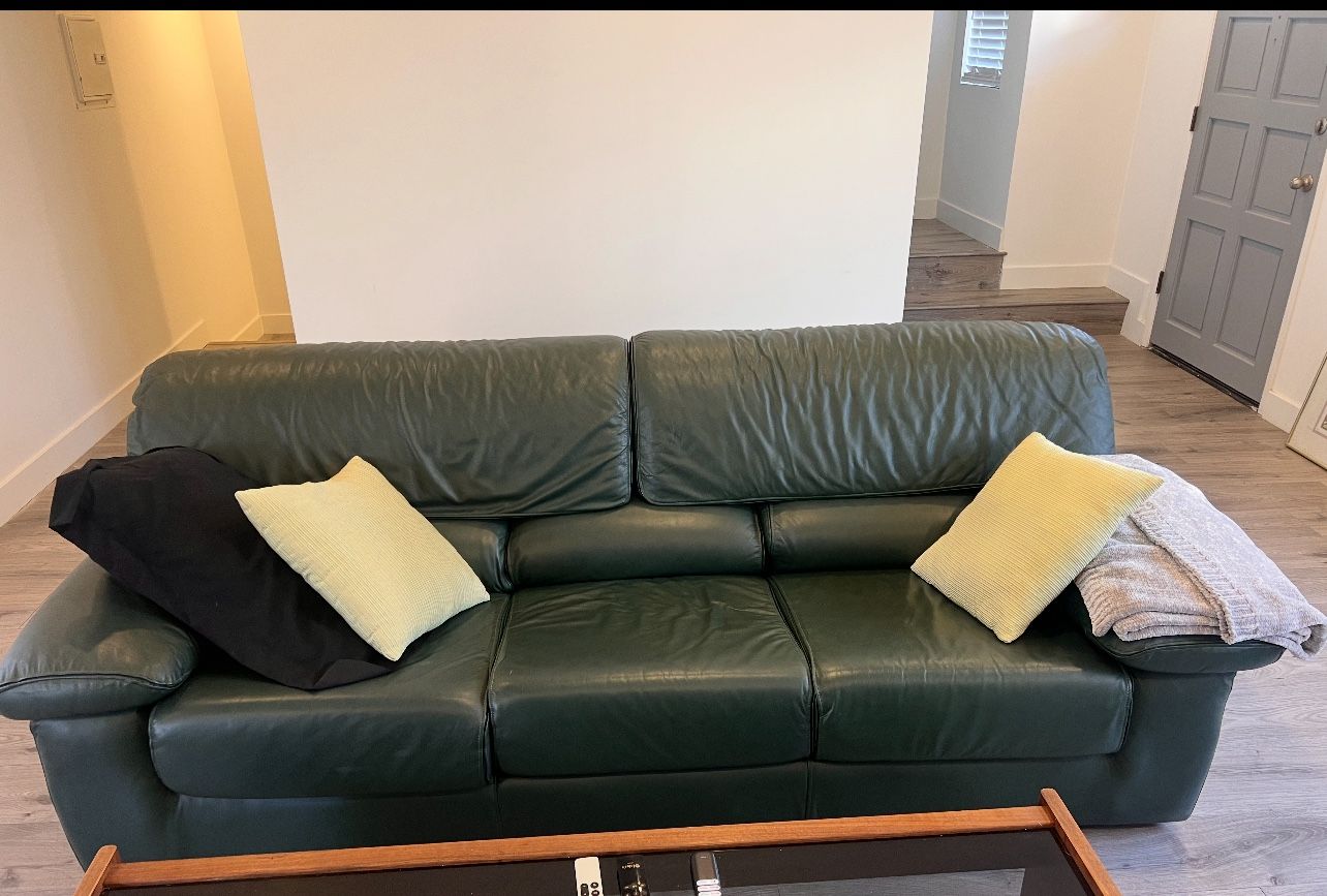 100% Leather Couch