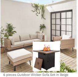 Patio Furniture Set With Fire Pit