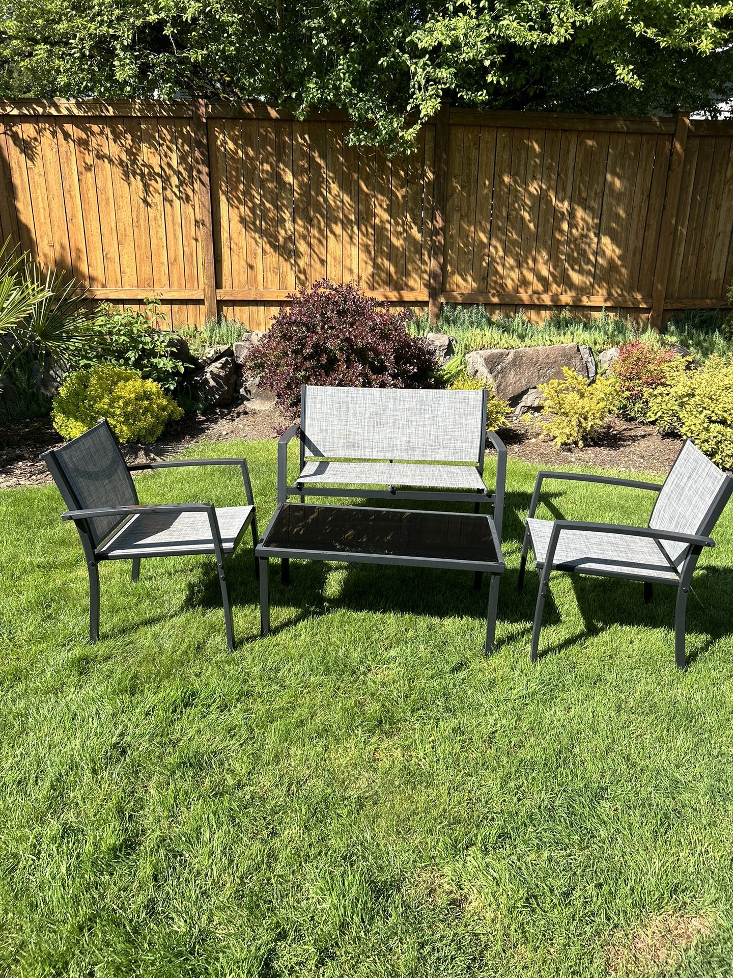 3 Piece Outdoor Furniture Good Condition 