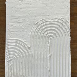 Handmade Textured Wall Art, 11”x14”