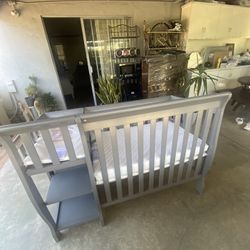 Baby Crib With Changing Station
