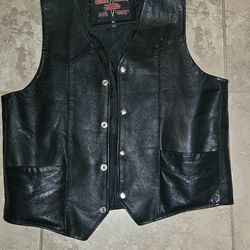 Leather Vest Large