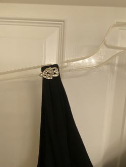 Floor length black dress by Alex evening size 14