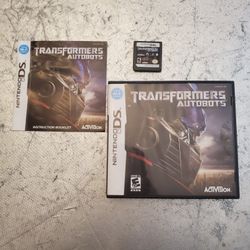 Transformers Autobots for Nintendo DS video game system