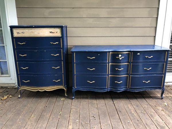 Drexel Touraine French Provincial 9 Chest Of Drawers And Stand Up Dresser Set For Sale In Charlotte Nc Offerup