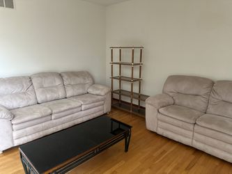 Two Suede Couches