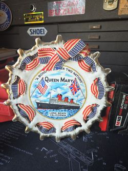 Queen Mary Long Beach California Souvenir Plate