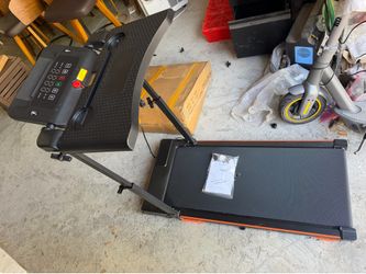 Walking Pad Treadmill with Handle Bar & Incline, Advzon Portable Adjustable Treadmill with Desk for Home