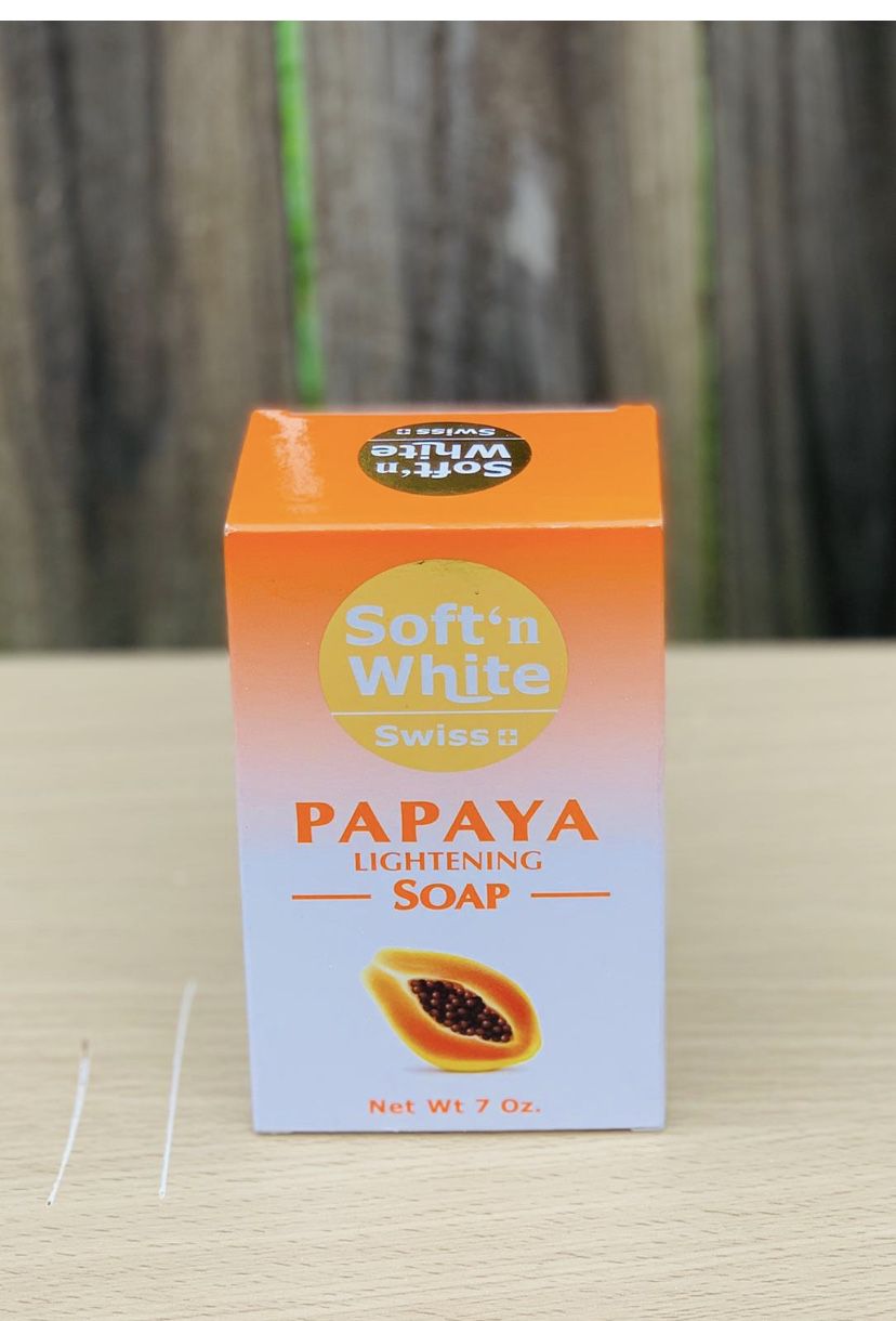 Soft’ N White Swiss Papaya Lightening Soap