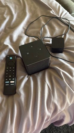 Amazon Fire TV Cube with Remote and Power Adapter