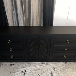 Black Wooden Dresser