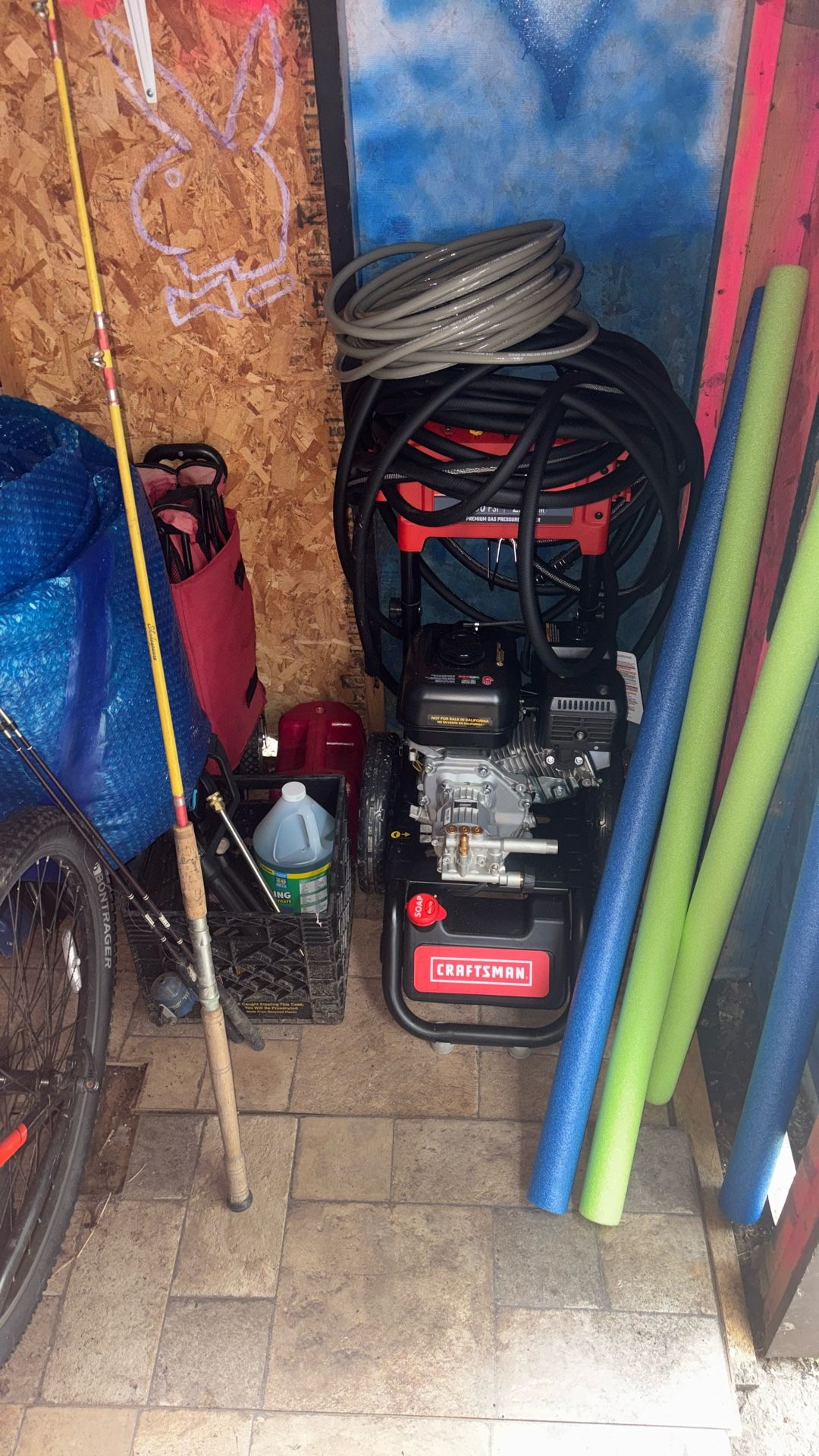 Pressure Washer, 100 Ft Contractor Hose, Contractor Hoses, Chemical For Siding, Roof And Concrete