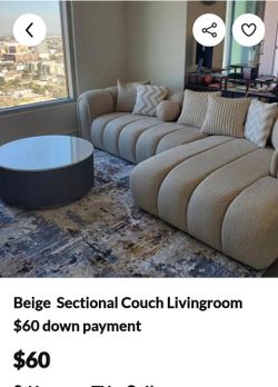 Sectional beige