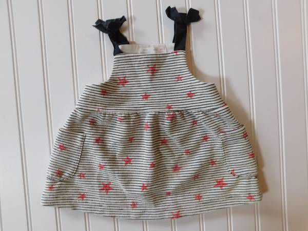 Zara Baby Girls 6-9 Months Stars and Stripes Dress