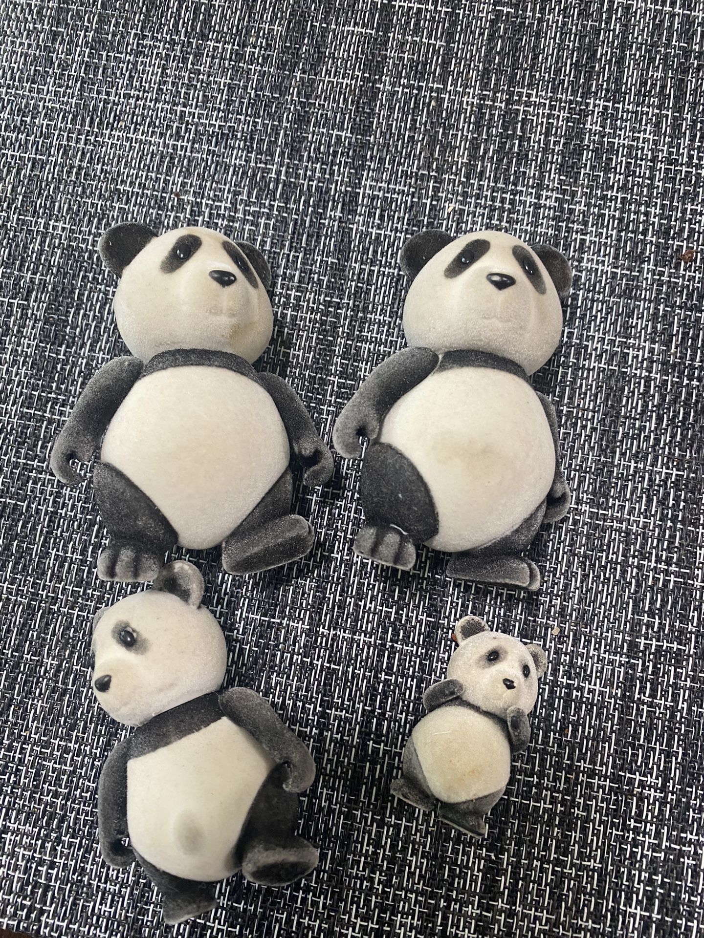 Lot Of 4 Panda Bears Small Toys 