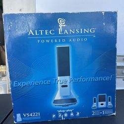 Altec Lansing VS4221 2.1 Speaker System Computer Speakers Subwoofer Plug & Play