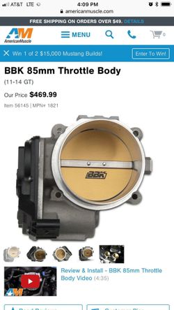 Mustang throttle body