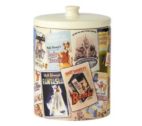 Disney Ceramics Classic Film Posters Cookie Jar Canister