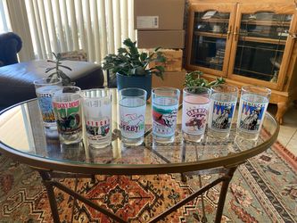 Kentucky Derby Glasses And One Breeders Cup 