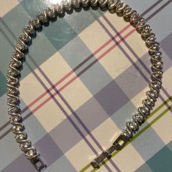 Silver Tennis Bracelet 