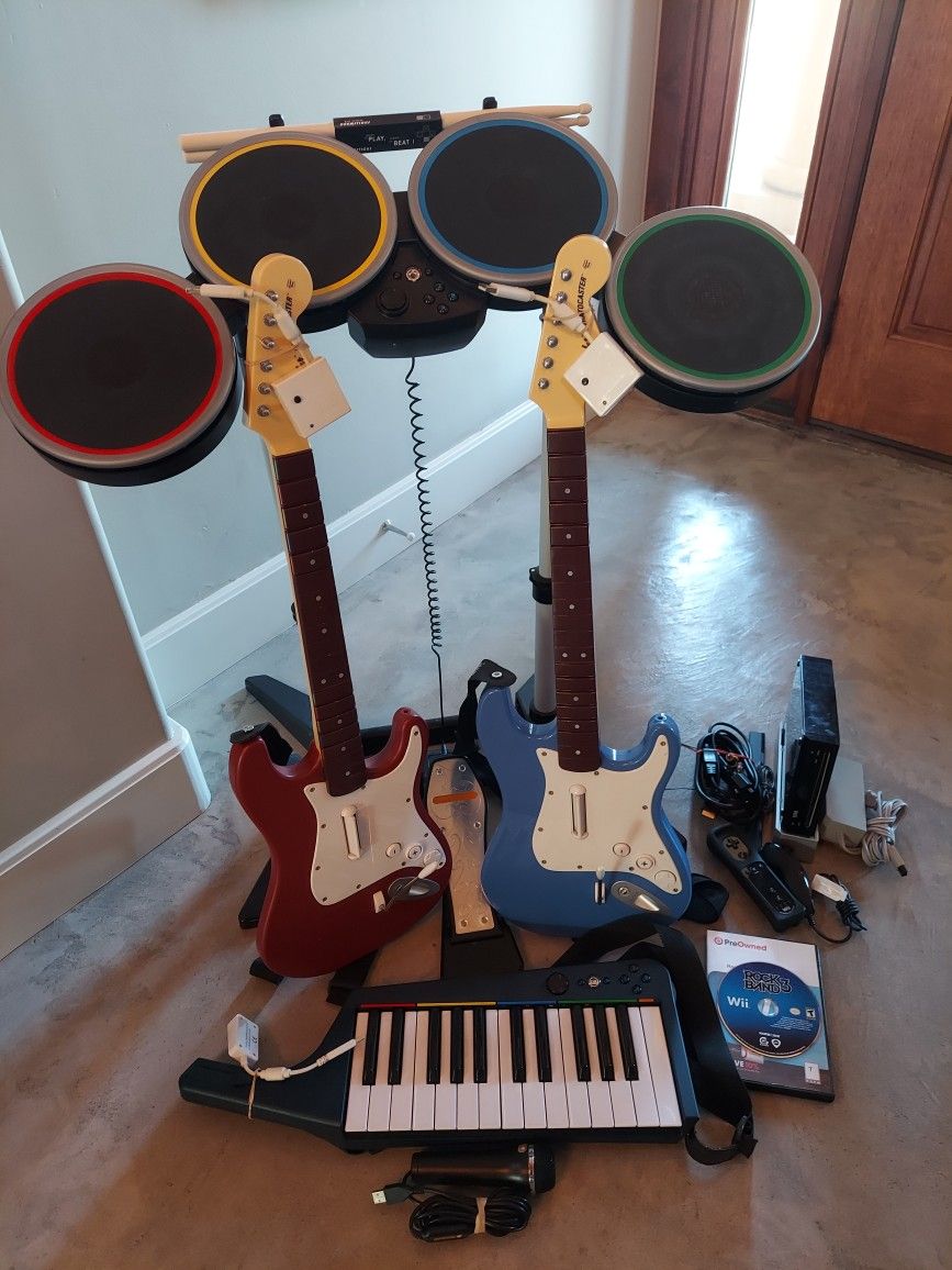 Rock Band bundle with Game System Rockband Guitar Hero