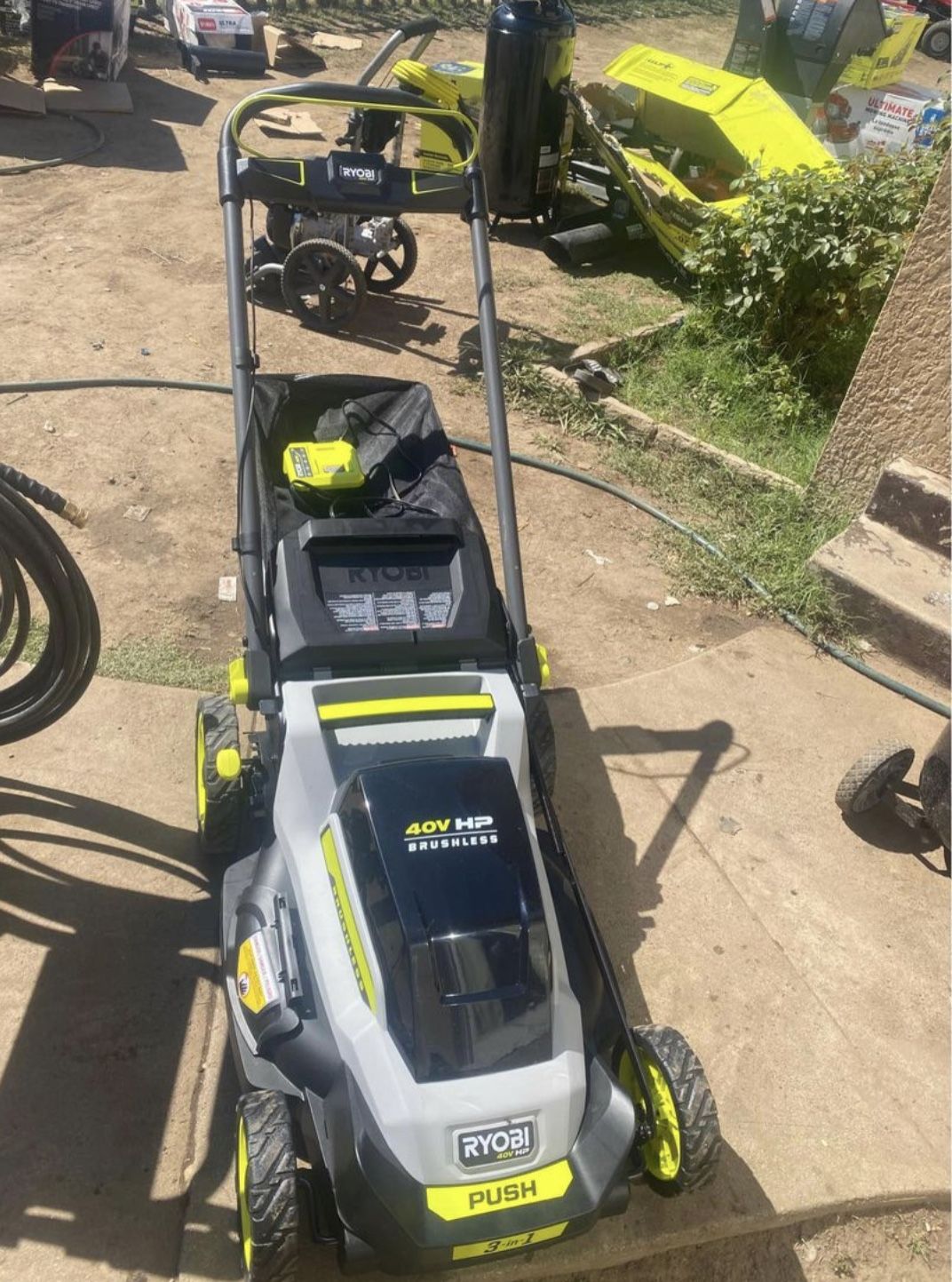 RYOBI 40V HP Brushless 20 in. Cordless Battery Walk Behind Push Mower (Tool Only)