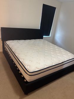King size mattress and frame