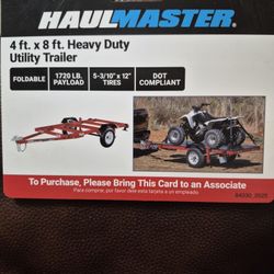 4x8 Foldable Trailer 