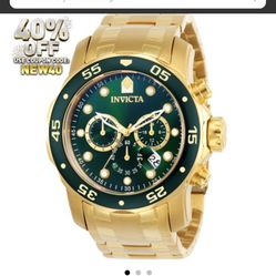Invicta Pro Diver SCUBA Men's Watch - 48mm, Gold (0075)