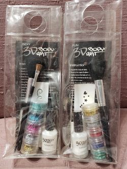 3D Glitter Body Art Kits