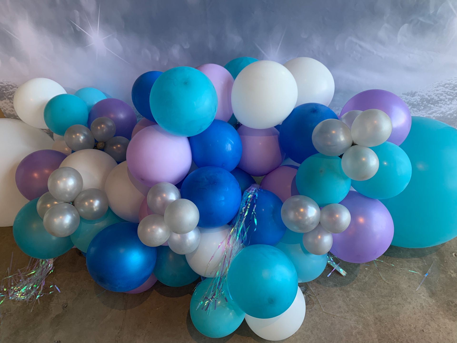 Pick up right now balloon garland