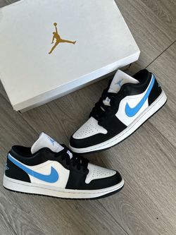 Jordan 1 Low “University Blue” Sizes 9 WOMEN