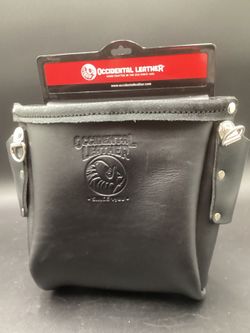 OCCIDENTAL LEATHER IRON WORKER'S LEATHERB BOLT BAG-BLACK**(FINANCIAMOS/WE FINANCE)**
