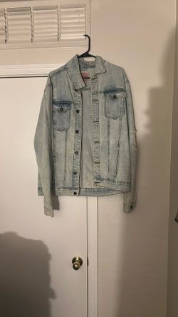 Blue Ripped Jean Jacket