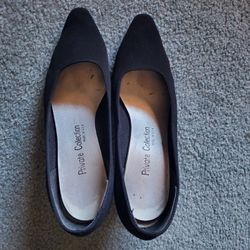 Black Comfortable Heels 6.5