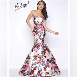 Mac Duggal Floral Romance Mermaid Prom dress