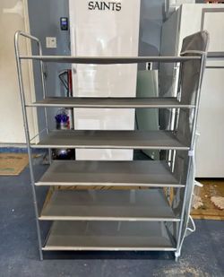 ✨6-Tier Metal Storage Rack with Side Shoe Organizer ✨