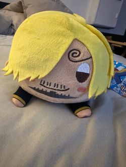 One Piece Fat Sanji Round 1 exclusive Laying Down Plush New NWT