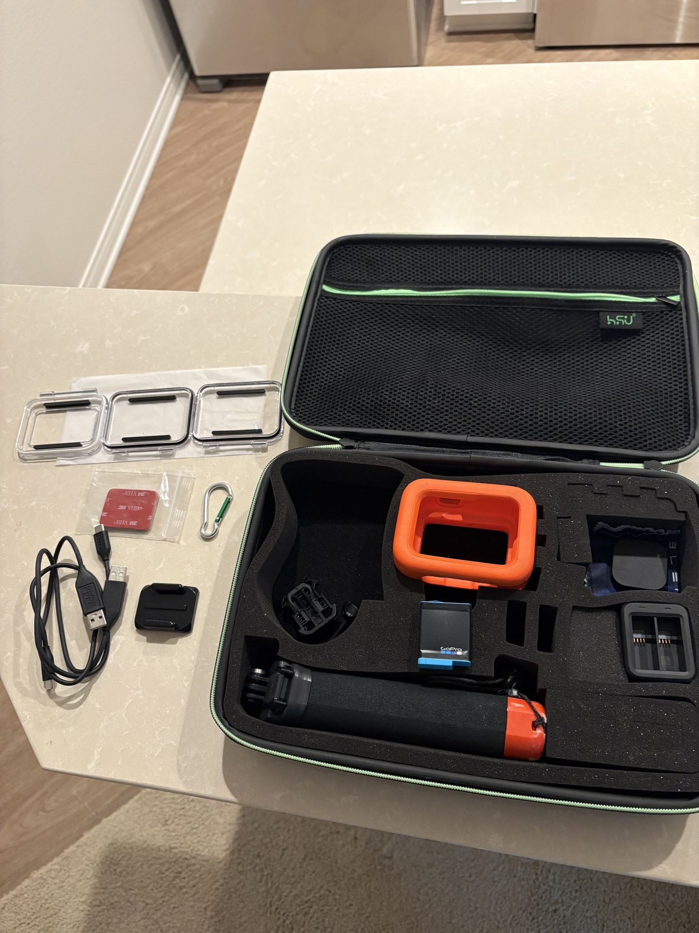 GoPro Battery/Charger, Floaty Case/Handle, Various Accessories!