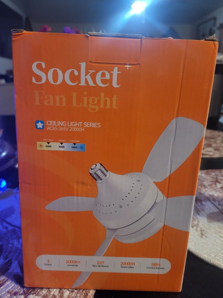 Socket Fan Light