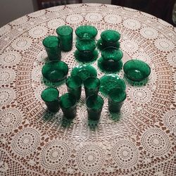 Anchor Hocking Oatmeal Vintage Glassware  Lot