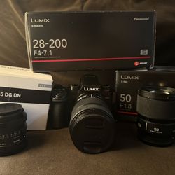 Panasonic LUMIX S5ii + LUMIX  28-200 Lens + LUMIX 50mm f/1.8 + Sigma 24mm F/3.5