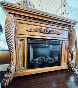 AICO By Michael Amini EDEN Small Fireplace - NY