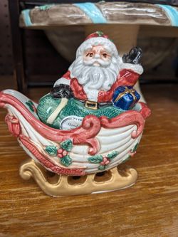 Vintage Santa 4" Ceramic 