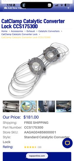 Cat Clamp Protector - $180