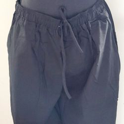 Women 3 XL Black Drawstring Lightweight Pants.