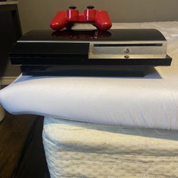 PS3 FAT WITH GAMES AND CONTROLLER 